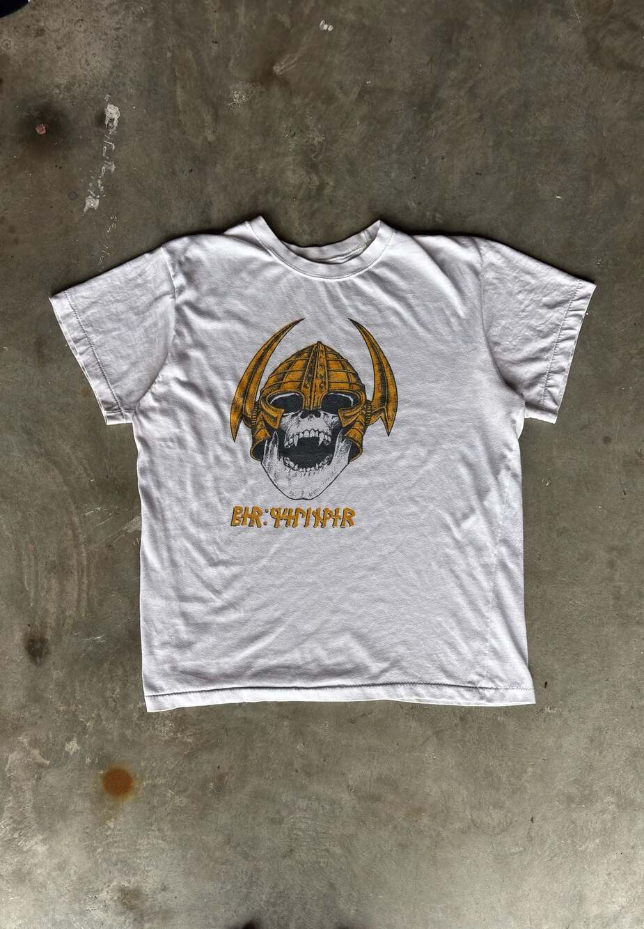 Vintage 80s Powell Peralta Per Welinder Nordic Skull Graphic skateboardT-Shirt